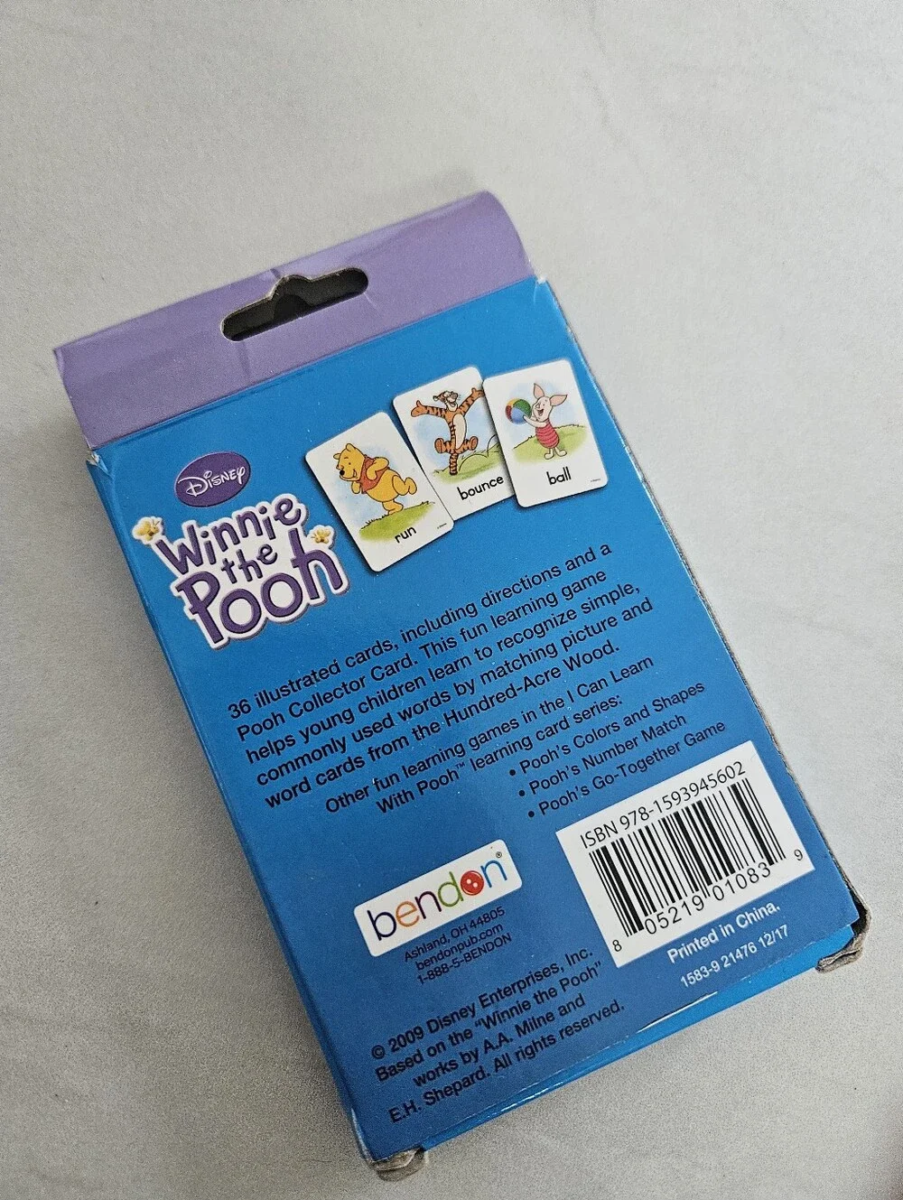 Disney Pooh First Words Flash Cards - Purple, Blue, Yellow, Red
